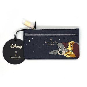 NWT SOLD OUT Disney X Kate Spade Lady And The Tramp Large Card Holder
